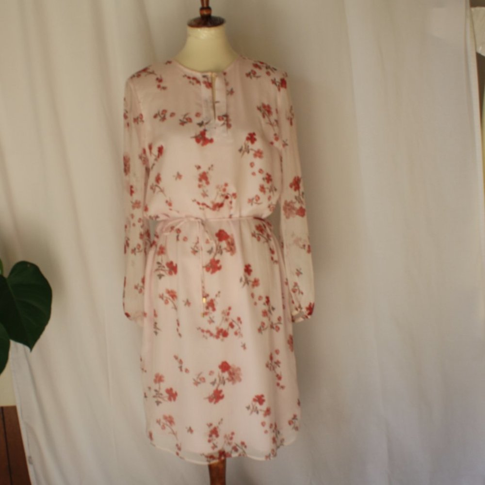 Lauren Ralph Lauren sz S floral keyhole dr…